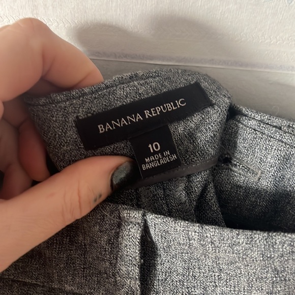 Banana Republic Viscose Wide Leg Soft Grey Trouser Pant - Picture 6 of 7